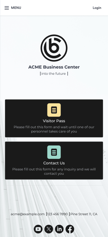 Visitor Sign In App Template