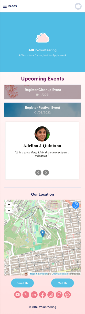 Volunteer Scheduling App Template