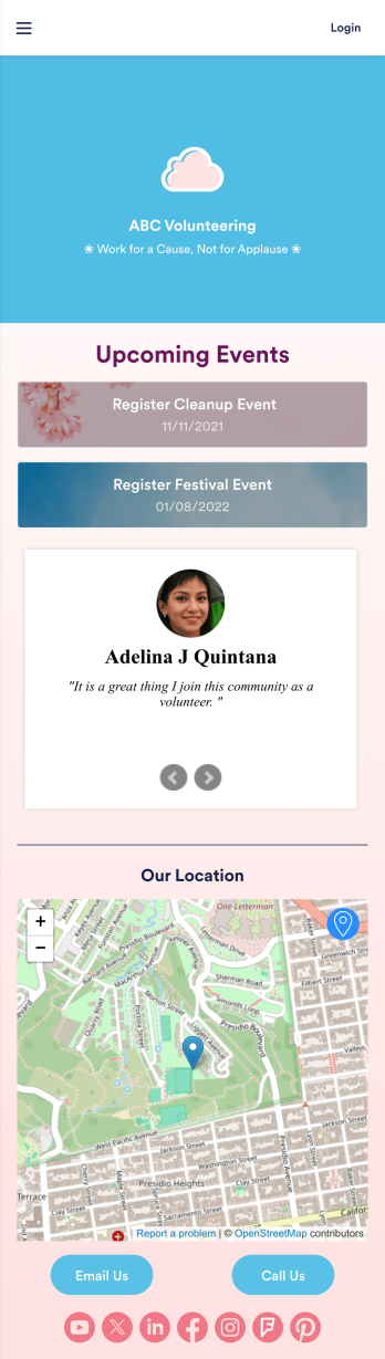 Volunteer Scheduling App Template