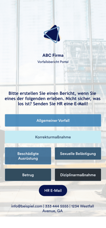 Vorfallsbericht App