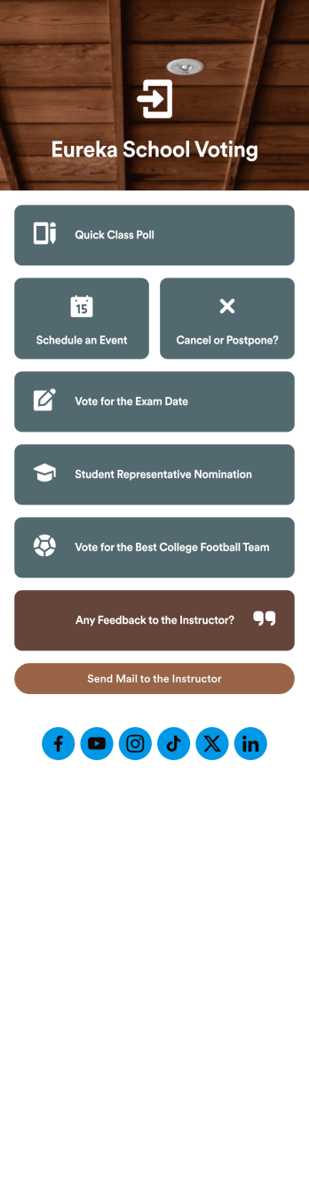 Customizable Voting App