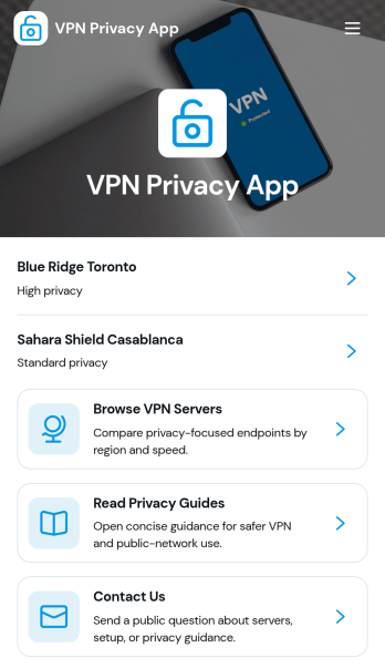 VPN Privacy App Template