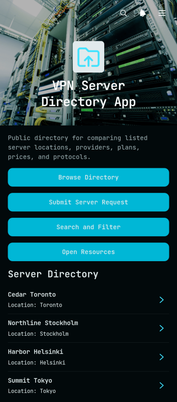 VPN Server Directory App Template