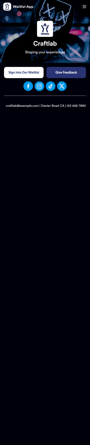 Waitlist App Template