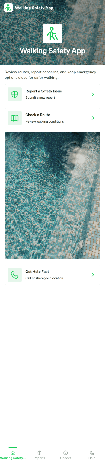 Walking Safety App Template