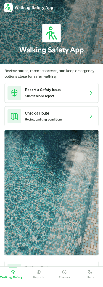 Walking Safety App Template