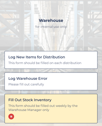 Warehouse Management App Template