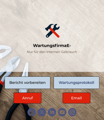 Wartungsprotokoll App Template