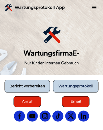 Wartungsprotokoll App