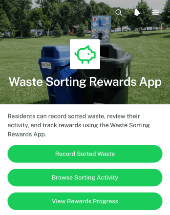 Waste Sorting Rewards App Template