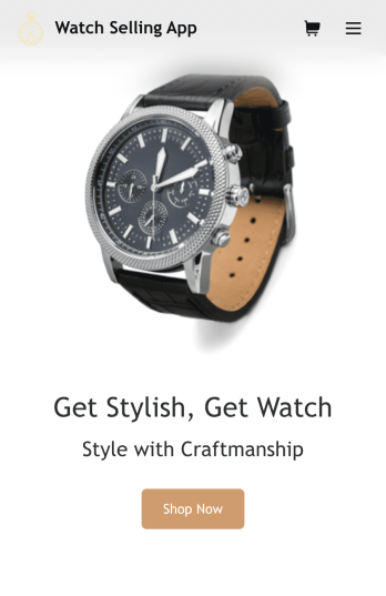 Watch Selling App Template