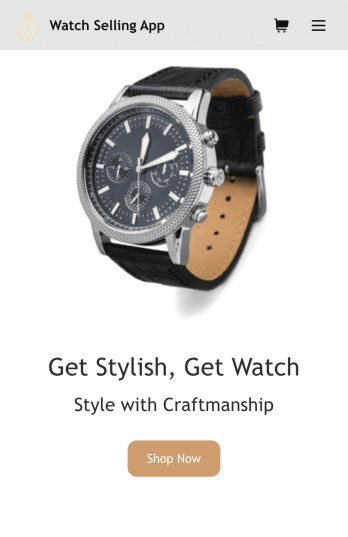 Watch Selling App Template