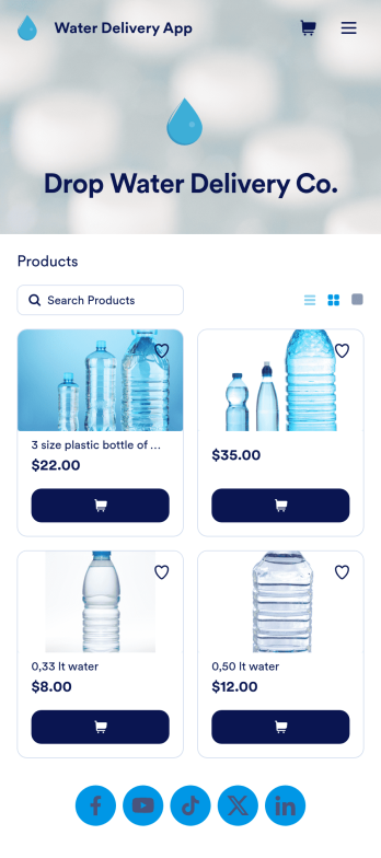 Water Delivery App Template