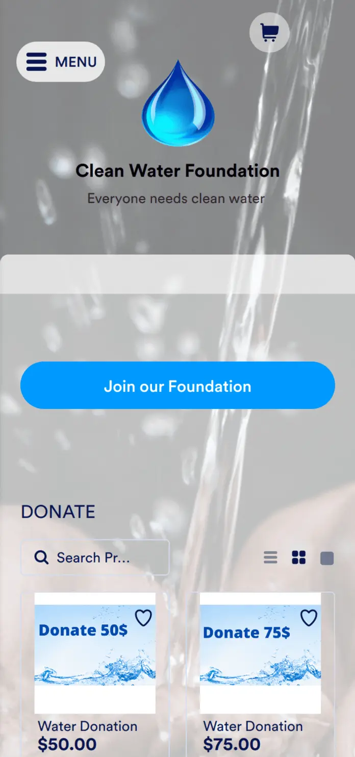 Water Donation App