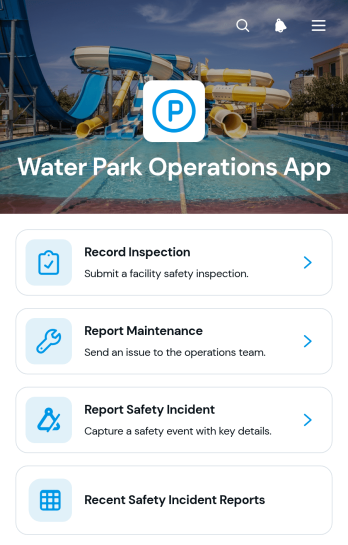 Water Park Operations App Template