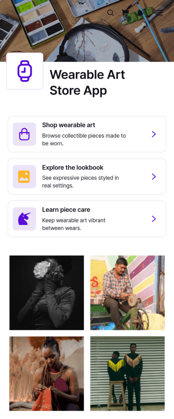 Wearable Art Store App Template