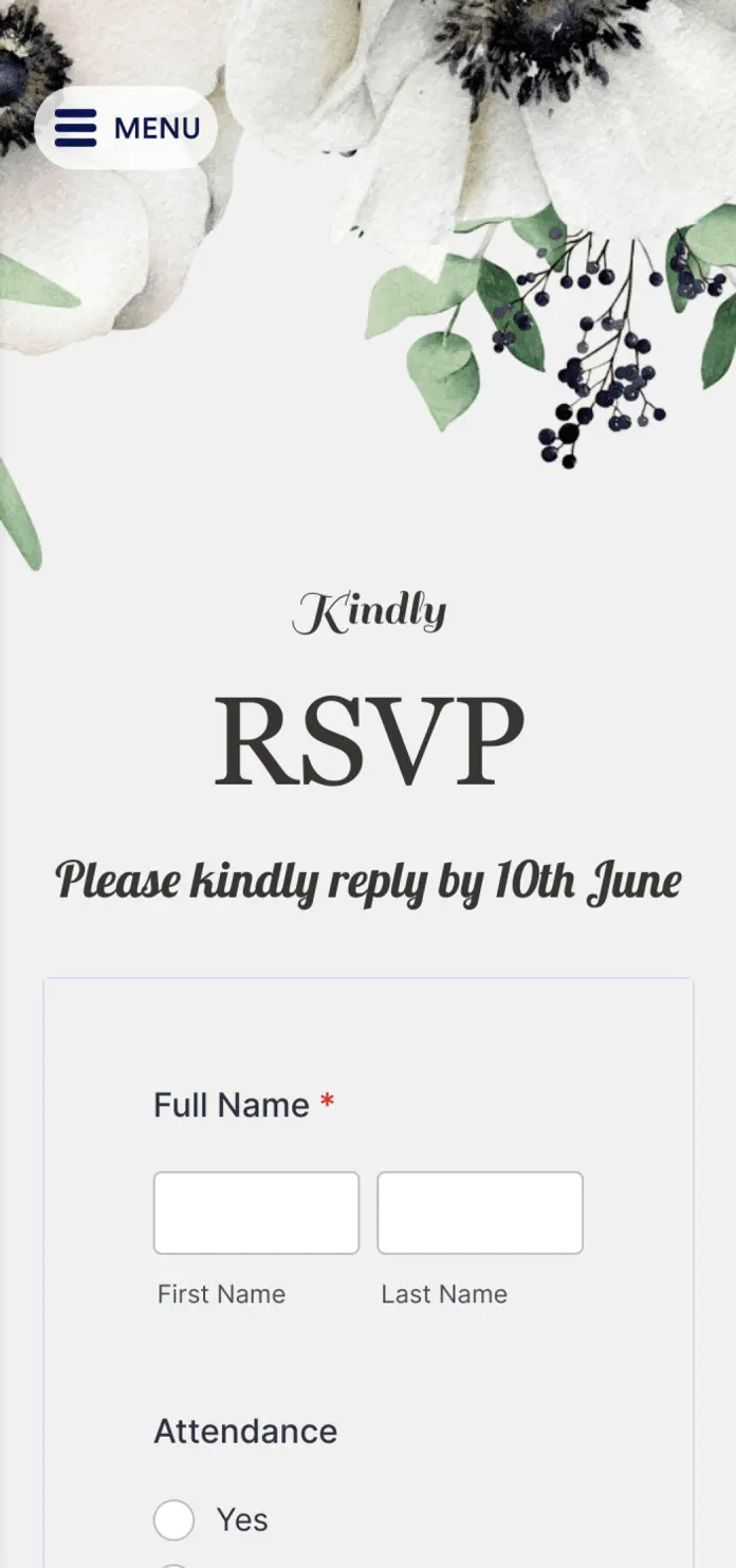 Wedding RSVP App