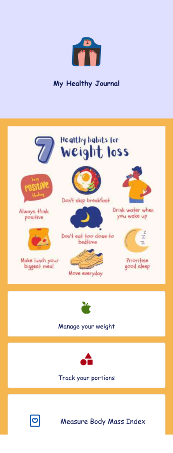 Weight Loss Journal App Template
