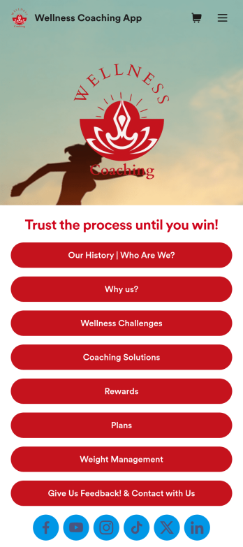 Wellness Coaching App Template