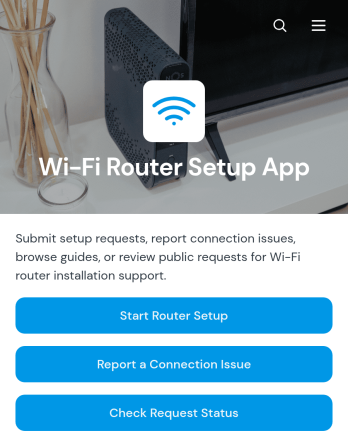 Wi-Fi Router Setup App Template