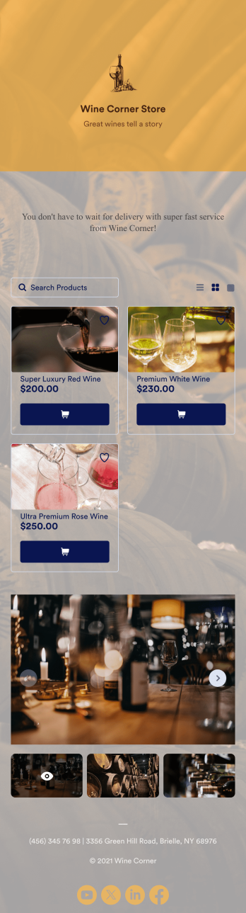 Wine Delivery App Template