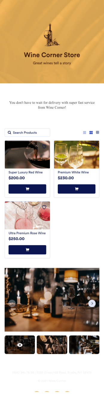 Wine Delivery App Template