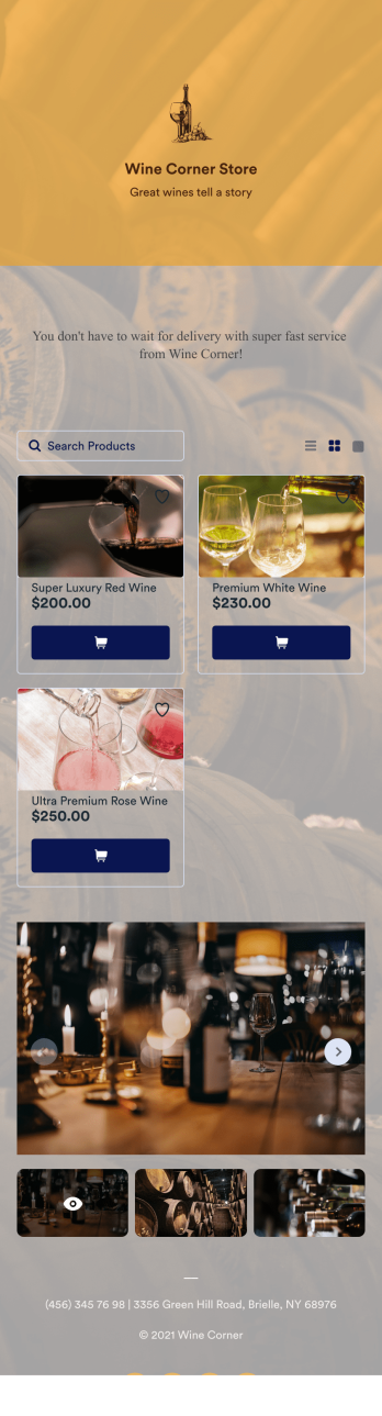 Wine Delivery App Template