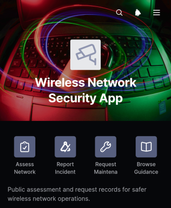 Wireless Network Security App Template