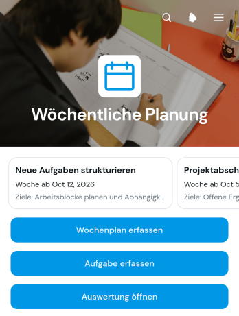Wochenplanungs-App