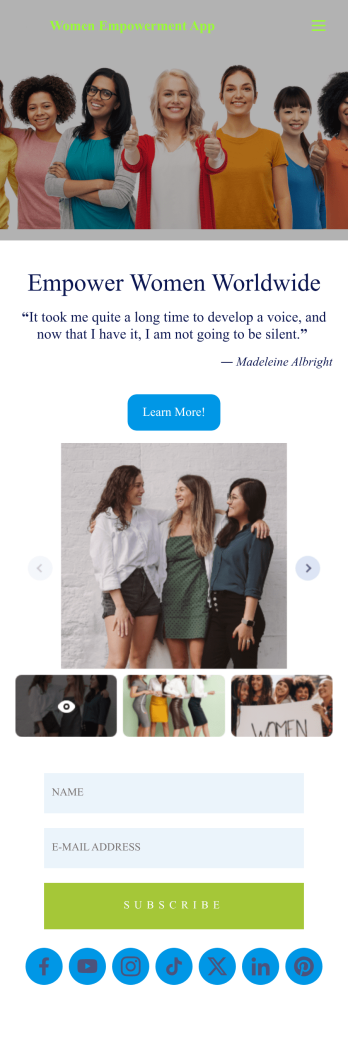 Women Empowerment App Template