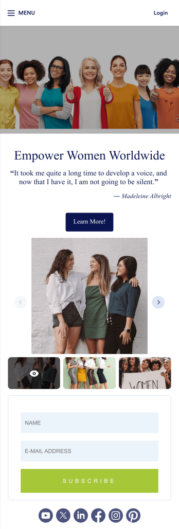 Women Empowerment App Template