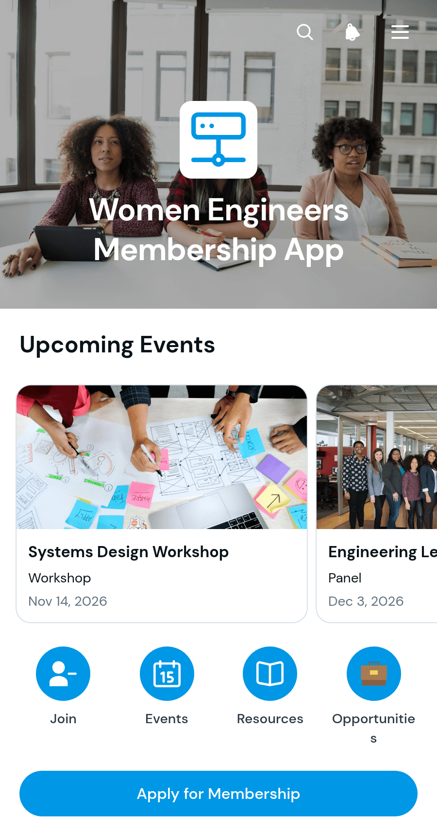 Women Engineers Membership App Template | Jotform