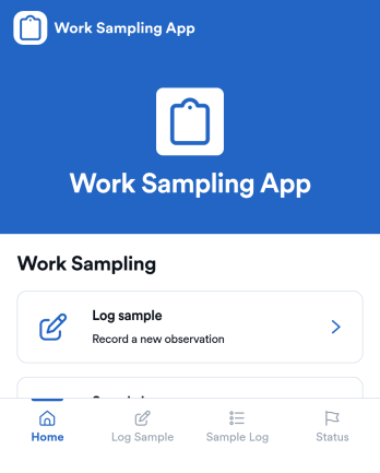 Work Sampling App Template