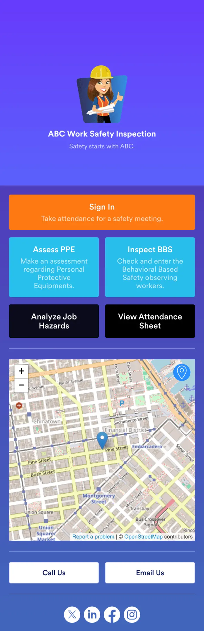 Work Zone Safety App