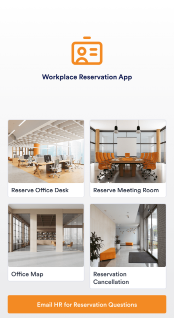 Workplace Reservation App Template