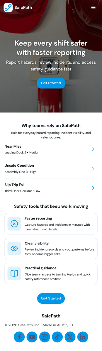 Workplace Safety App Template