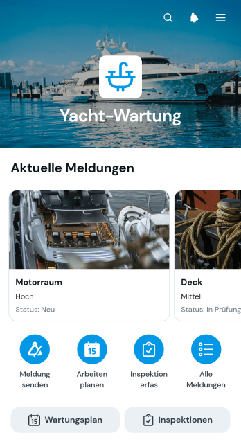 Yacht-Wartungs-App