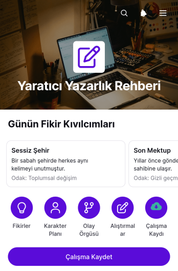 Yaratıcı Yazarlık Rehberi Uygulama Șablonu