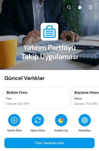 Yatırım Portföyü Takip Uygulama Șablonu
