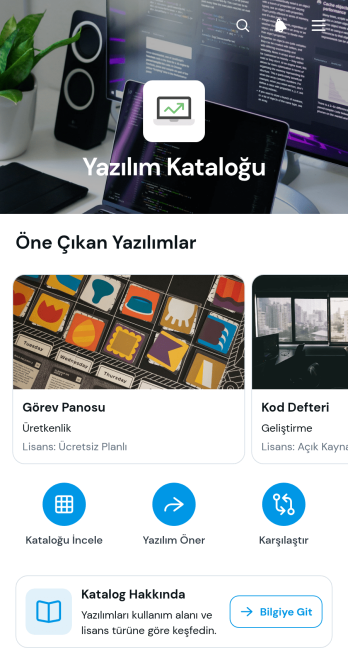 Yazılım Kataloğu Uygulama Șablonu