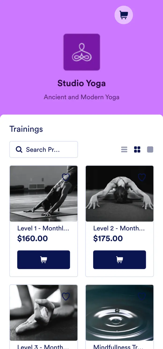 Yoga Class App