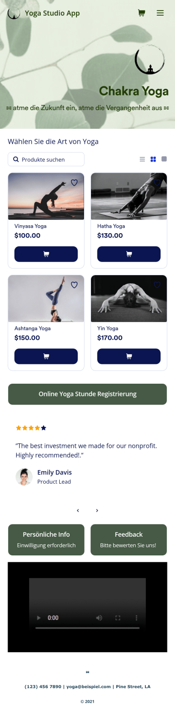Yoga Studio Online App