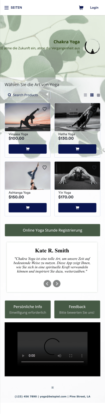 Yoga Studio Online App