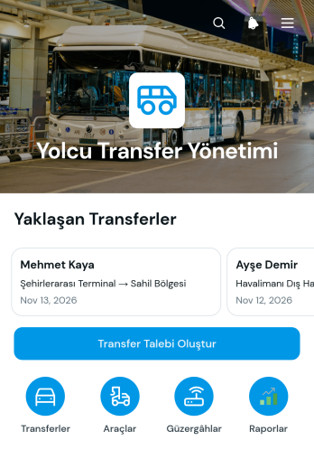 Yolcu Transfer Yönetimi Uygulama Șablonu