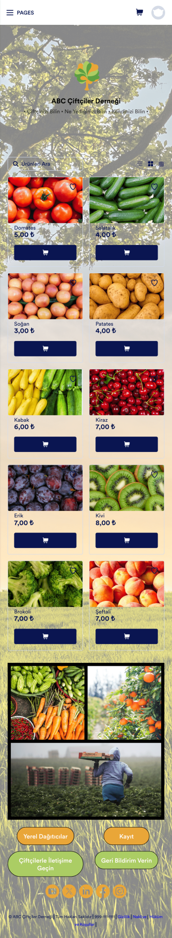 Yöresel Gıda Uygulaması Template