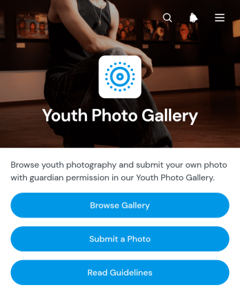 Youth Photo Gallery App Template