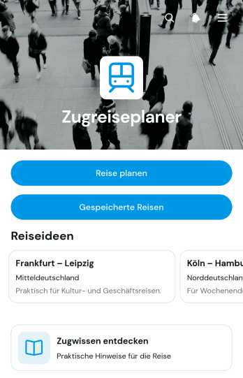 Zugreiseplaner-App