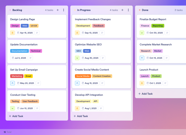 Action Log Board Template Thumbnail
