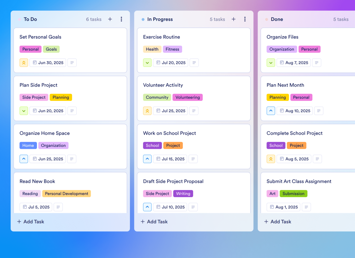 Activity Planner Template | Jotform