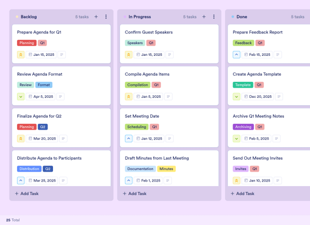 Agenda Board Template Thumbnail